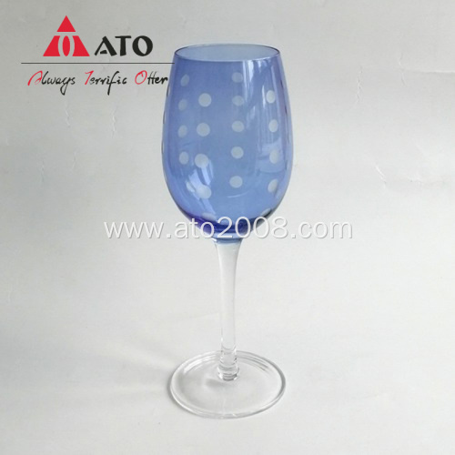 ATO Clear White Wine Goblet with Spray color